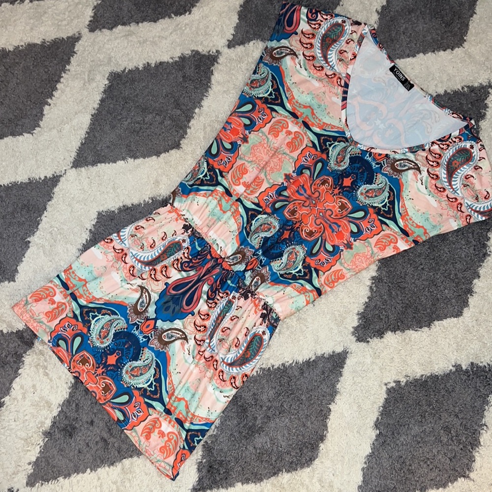 Paisley mini dress size small